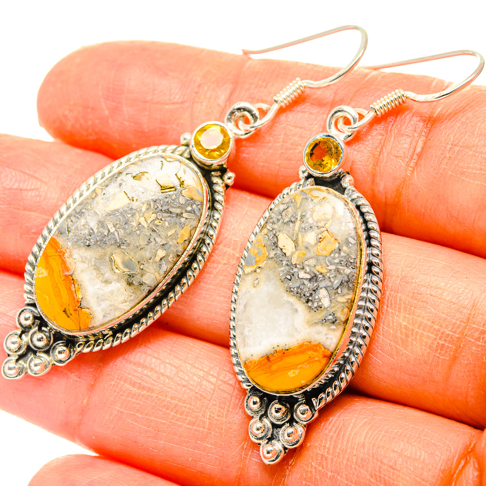 Brecciated Mookaite Earrings handcrafted by Anasilvercos - EARR428882