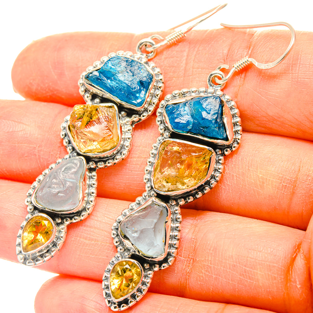Apatite Earrings handcrafted by Anasilvercos - EARR428886