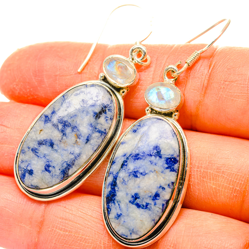 Sodalite Earrings handcrafted by Anasilvercos - EARR428888