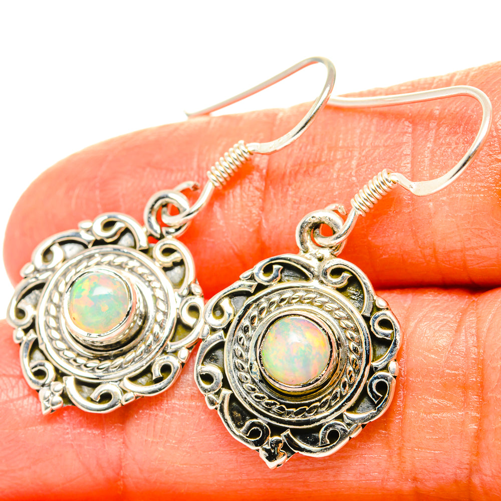 Ethiopian Opal Earrings handcrafted by Anasilvercos - EARR428897