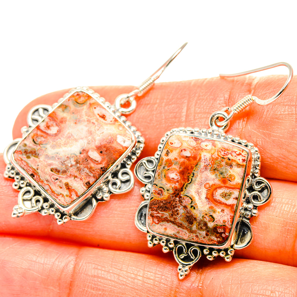 Poppy Jasper Earrings handcrafted by Anasilvercos - EARR428906