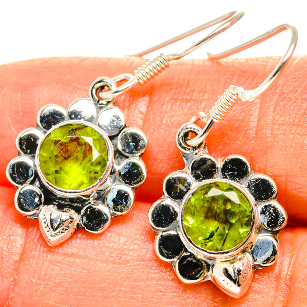 Peridot Earrings handcrafted by Anasilvercos - EARR428908
