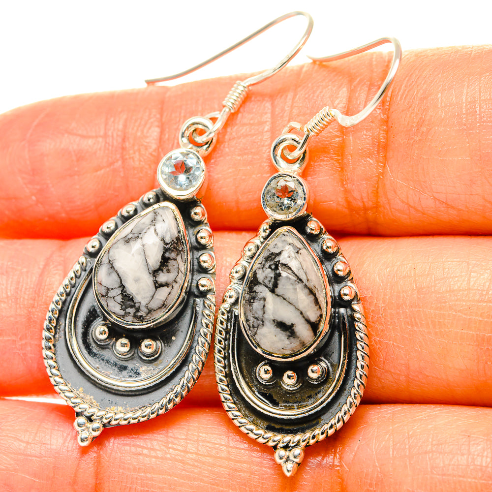 Pinolith Jasper Earrings handcrafted by Anasilvercos - EARR428913