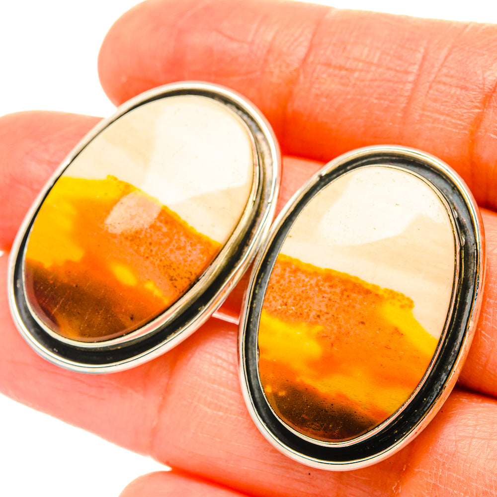 Mookaite Earrings handcrafted by Anasilvercos - EARR428915