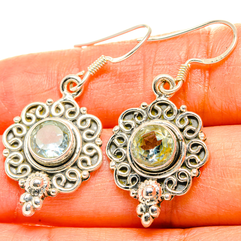 Blue Topaz Earrings handcrafted by Anasilvercos - EARR428918