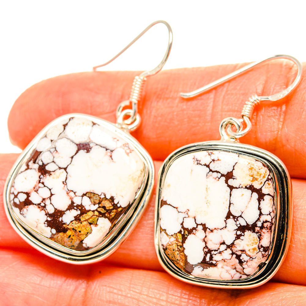Wild Horse Jasper Earrings handcrafted by Anasilvercos - EARR428922