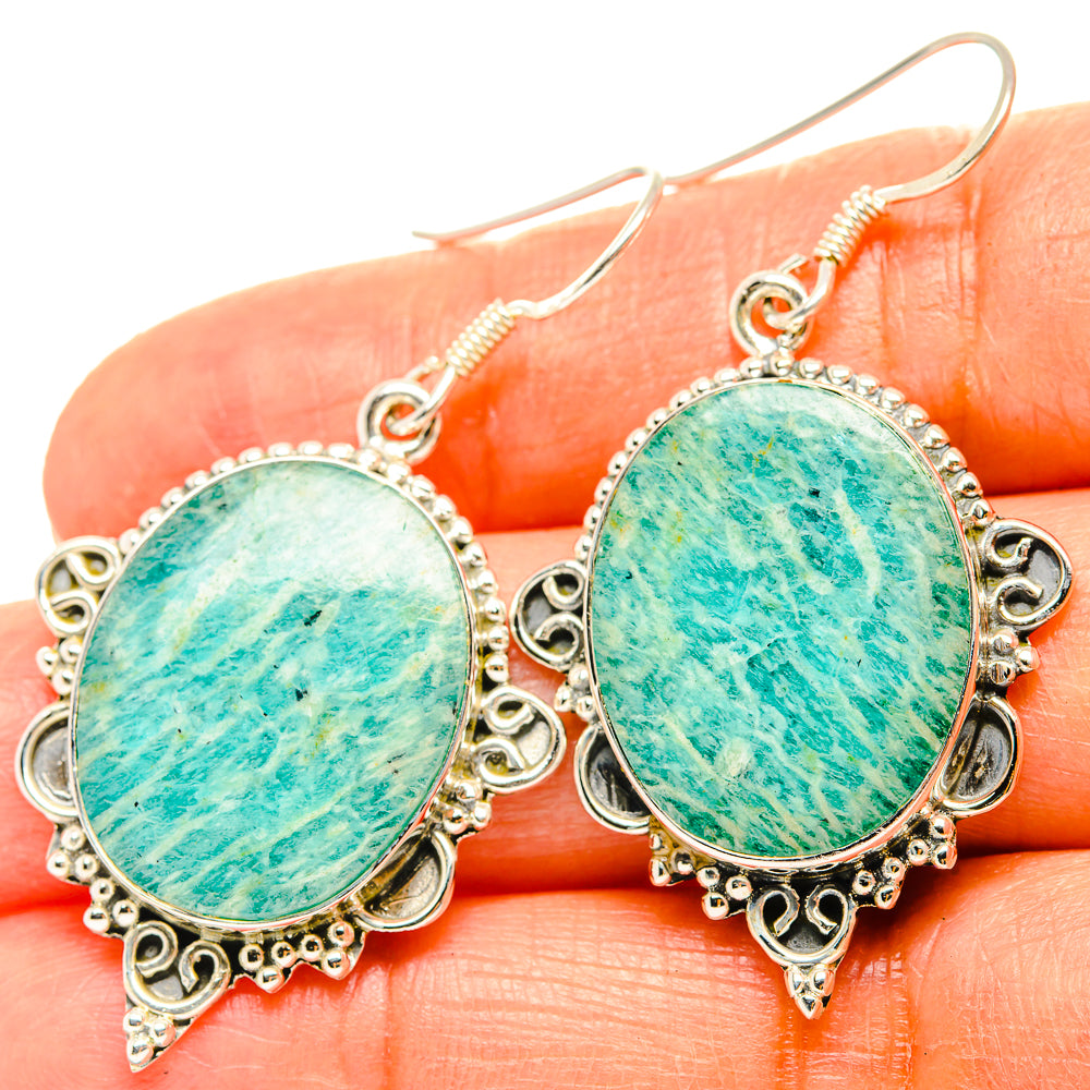 Amazonite Earrings handcrafted by Anasilvercos - EARR428923