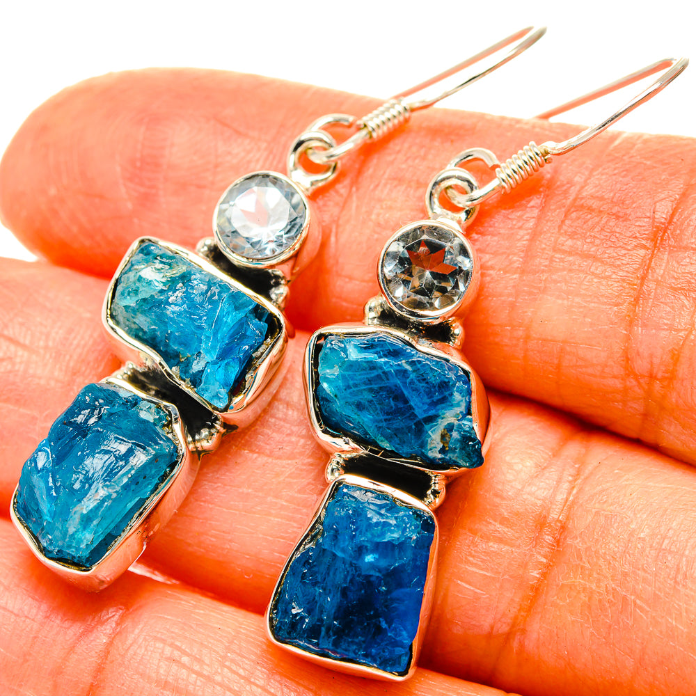 Apatite Earrings handcrafted by Anasilvercos - EARR428937