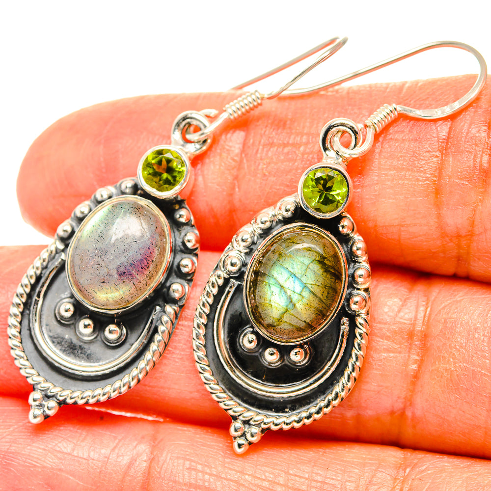 Labradorite Earrings handcrafted by Anasilvercos - EARR428946