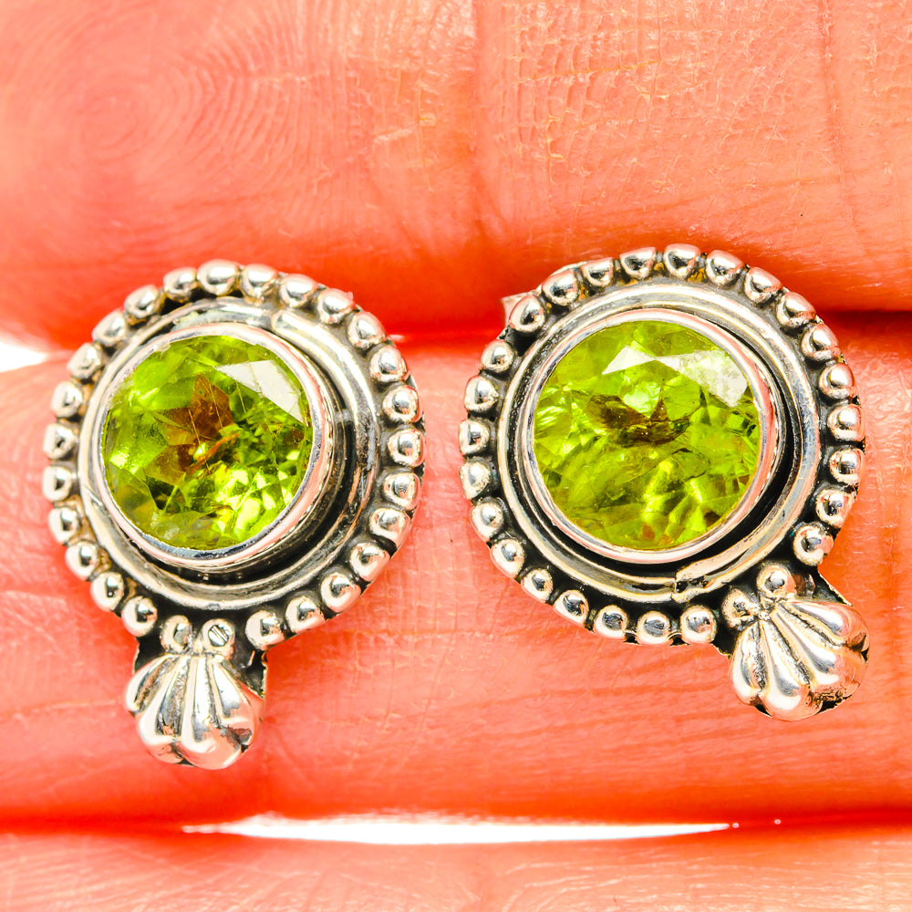 Peridot Earrings handcrafted by Anasilvercos - EARR428950