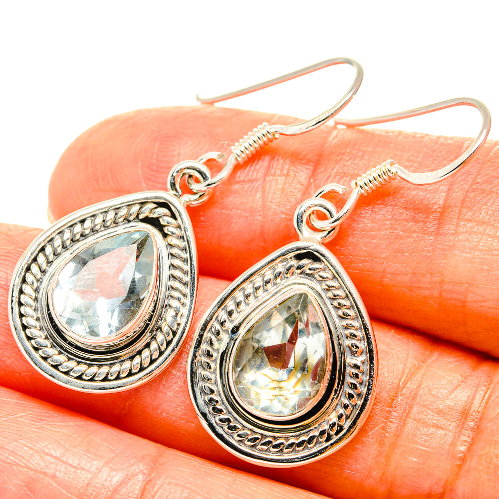 Blue Topaz Earrings handcrafted by Anasilvercos - EARR428954