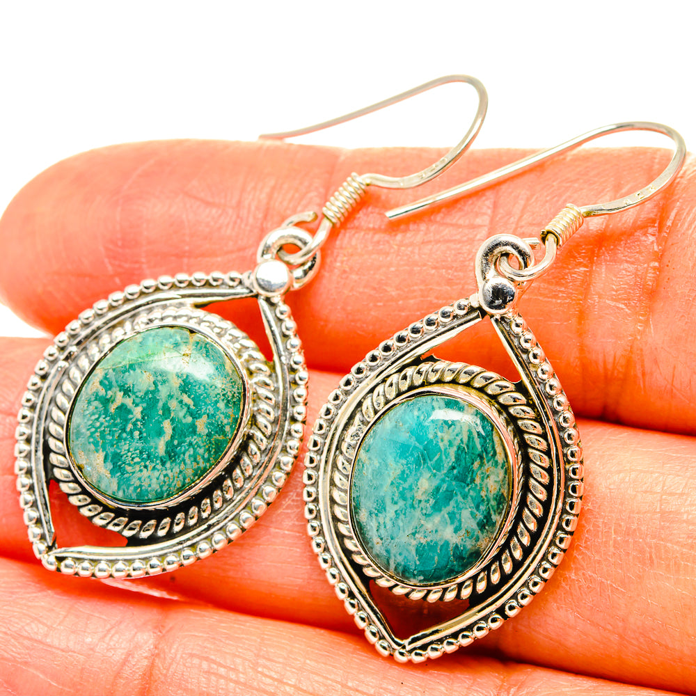 Amazonite Earrings handcrafted by Anasilvercos - EARR428958