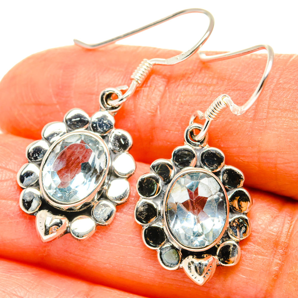 Blue Topaz Earrings handcrafted by Anasilvercos - EARR428961