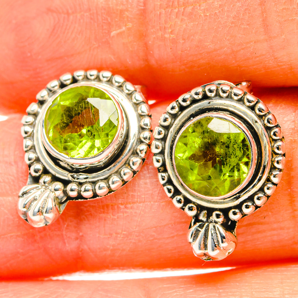 Peridot Earrings handcrafted by Anasilvercos - EARR428962