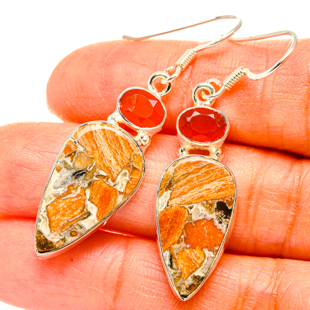 Maligano Jasper Earrings handcrafted by Anasilvercos - EARR428964
