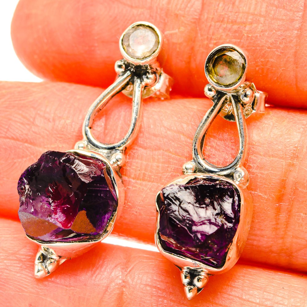 Amethyst Earrings handcrafted by Anasilvercos - EARR428967
