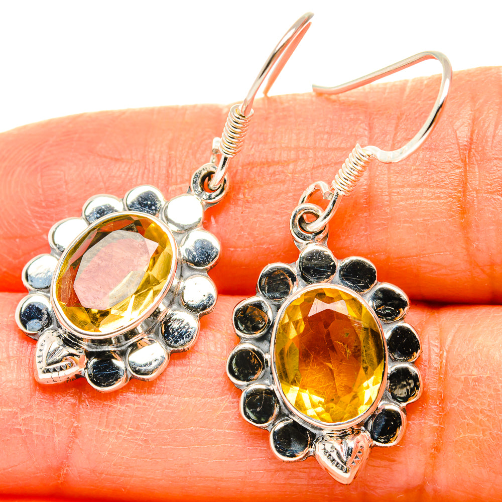 Citrine Earrings handcrafted by Anasilvercos - EARR428970