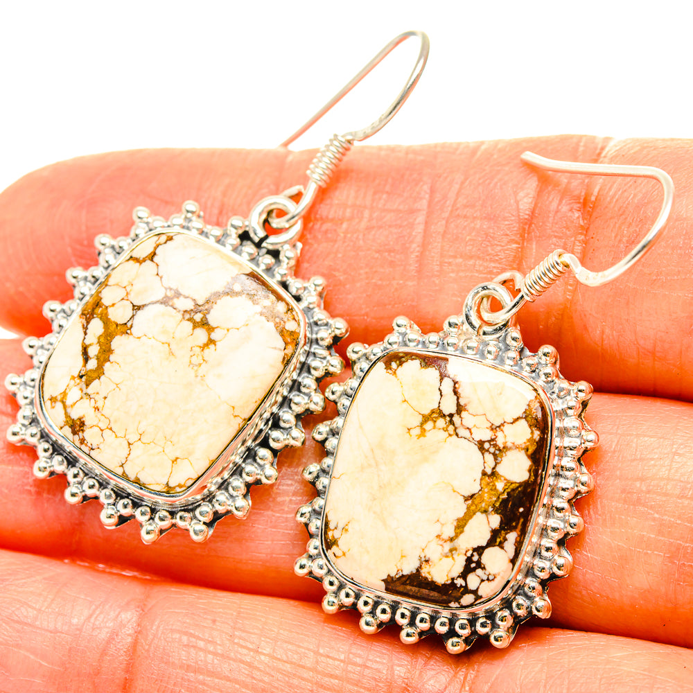 Wild Horse Jasper Earrings handcrafted by Anasilvercos - EARR428971