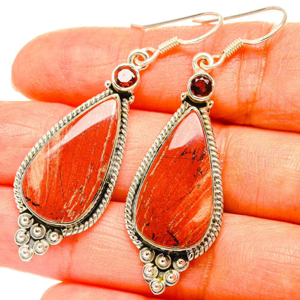 Mookaite Earrings handcrafted by Anasilvercos - EARR428973