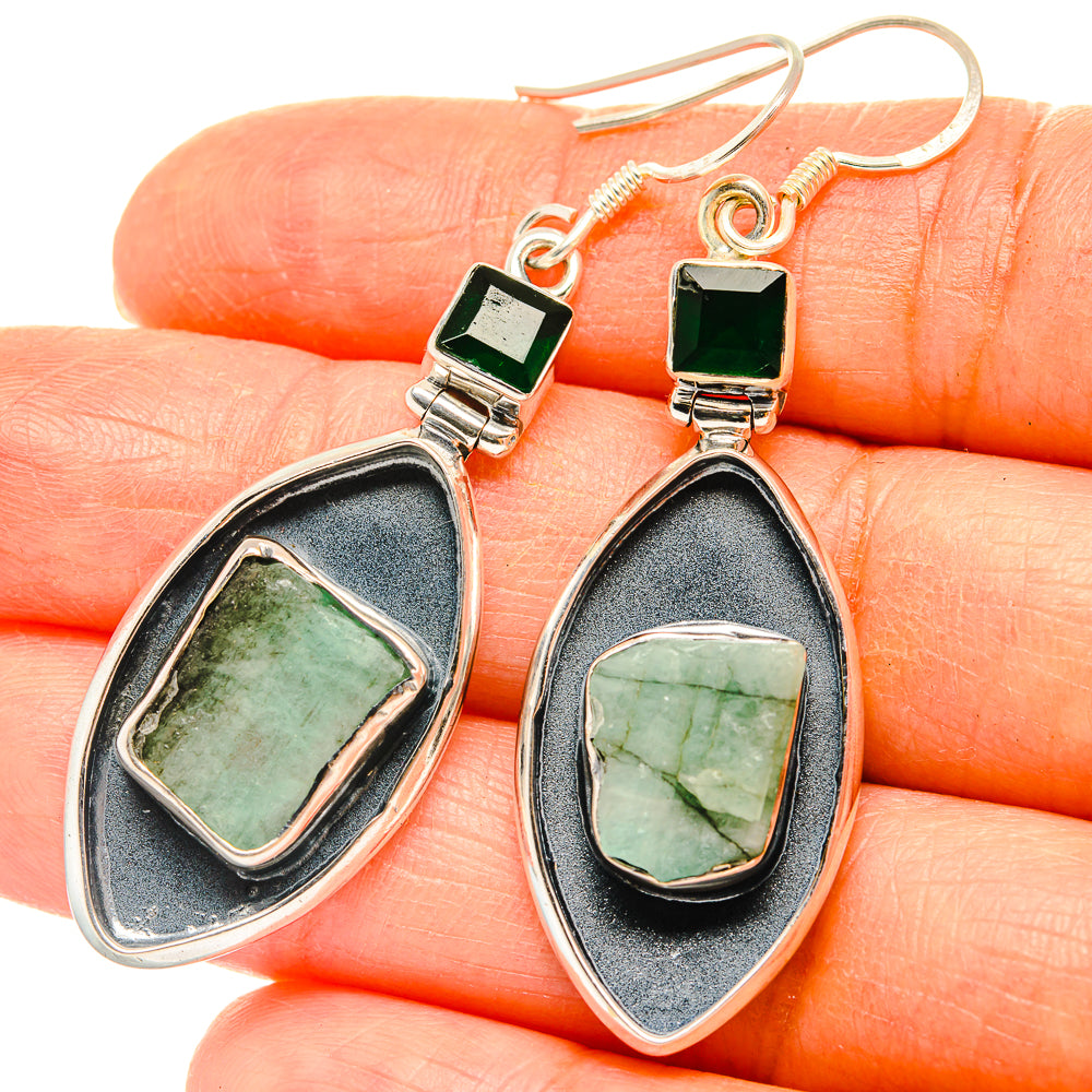 Green Tourmaline Earrings handcrafted by Anasilvercos - EARR428992