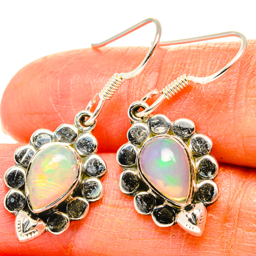 Ethiopian Opal Earrings handcrafted by Anasilvercos - EARR428997
