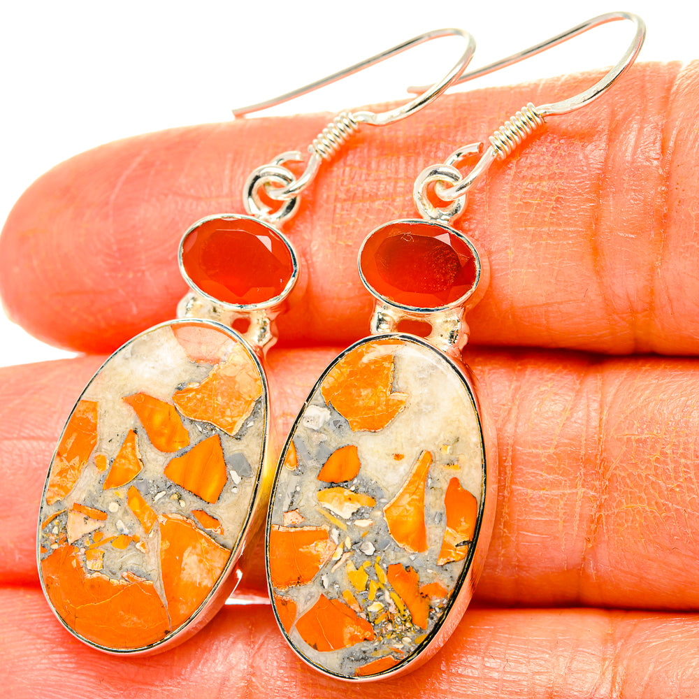 Maligano Jasper Earrings handcrafted by Anasilvercos - EARR429000