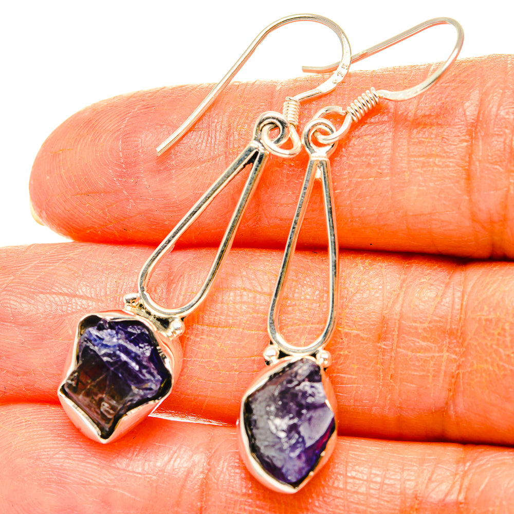 Tanzanite Earrings handcrafted by Anasilvercos - EARR429001