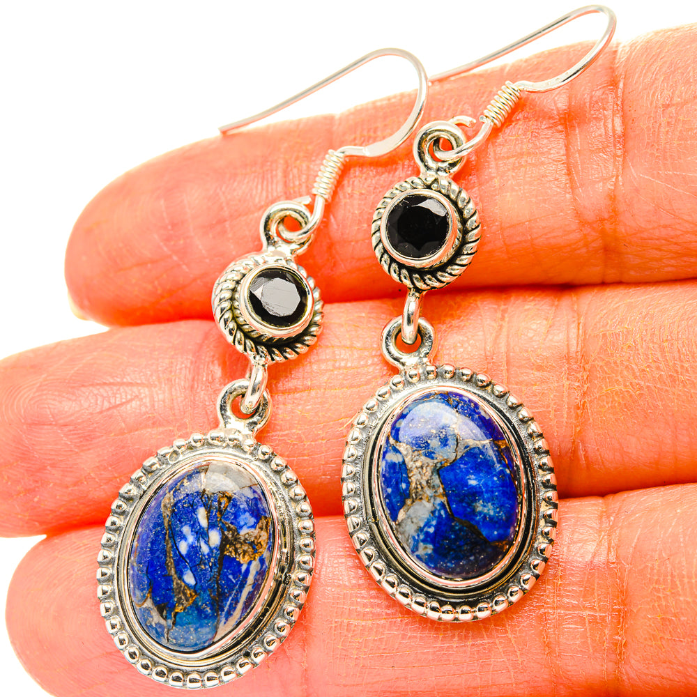 Lapis Lazuli Earrings handcrafted by Anasilvercos - EARR429006