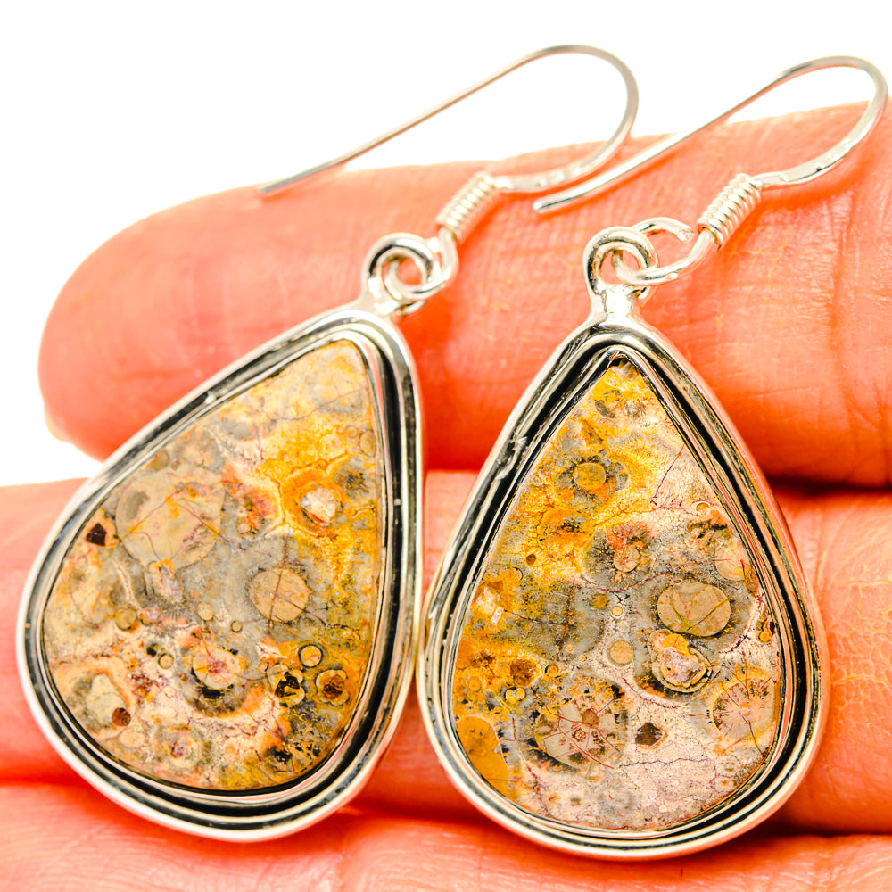 Poppy Jasper Earrings handcrafted by Anasilvercos - EARR429012