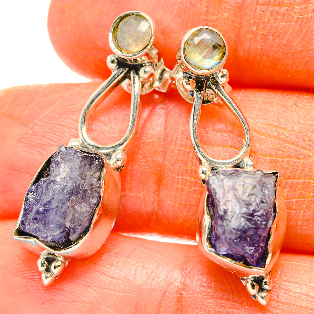 Tanzanite Earrings handcrafted by Anasilvercos - EARR429016