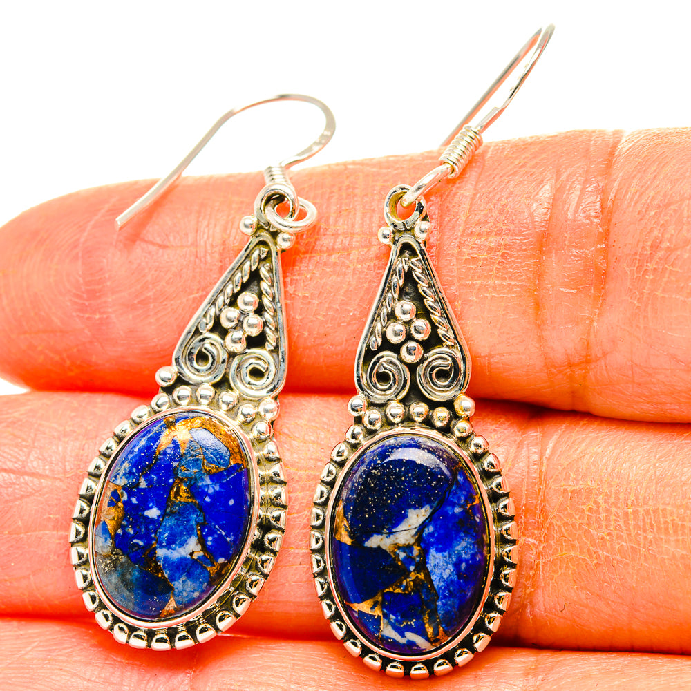 Lapis Lazuli Earrings handcrafted by Anasilvercos - EARR429022