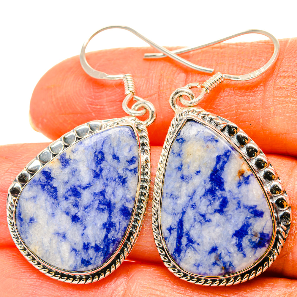 Sodalite Earrings handcrafted by Anasilvercos - EARR429037