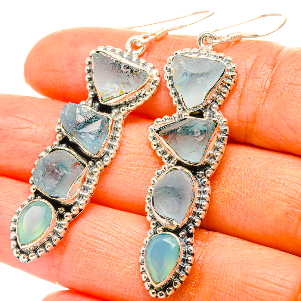 Aquamarine Earrings handcrafted by Anasilvercos - EARR429040