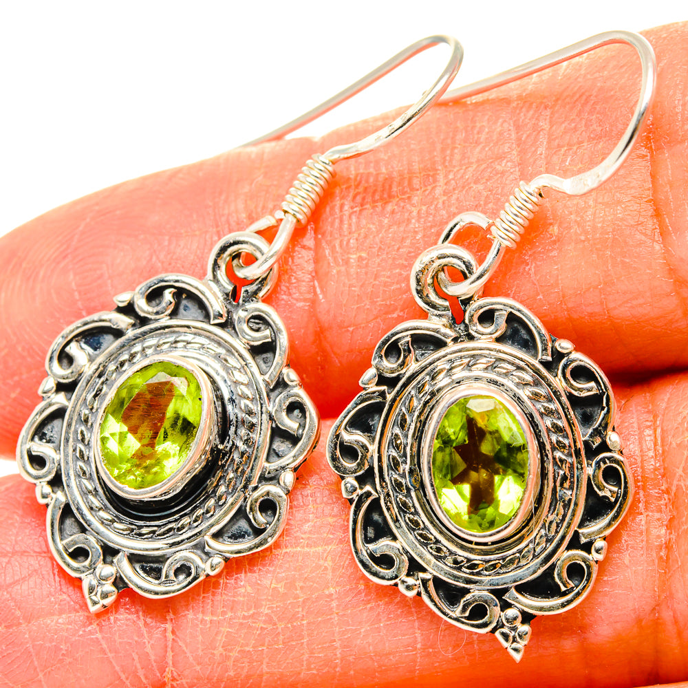 Peridot Earrings handcrafted by Anasilvercos - EARR429045
