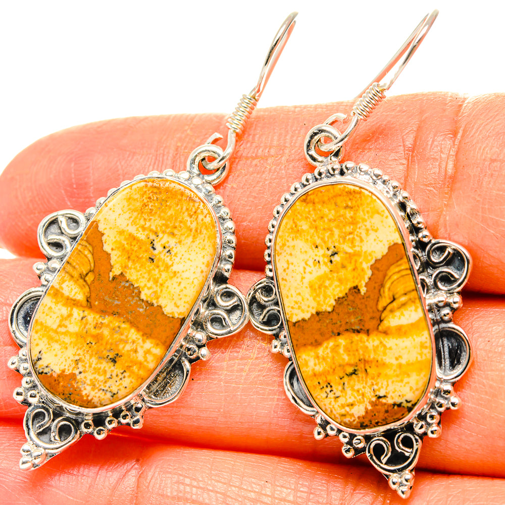 Picture Jasper Earrings handcrafted by Anasilvercos - EARR429069