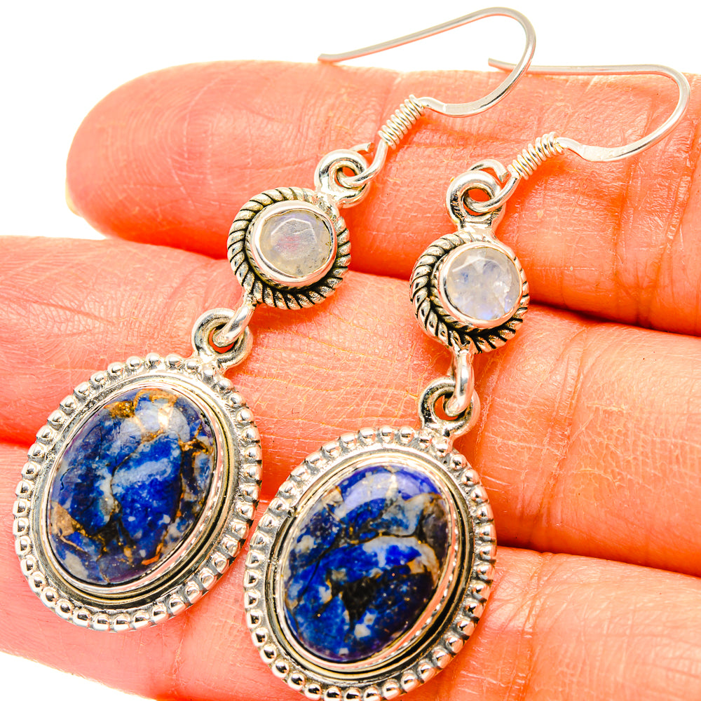 Lapis Lazuli Earrings handcrafted by Anasilvercos - EARR429079