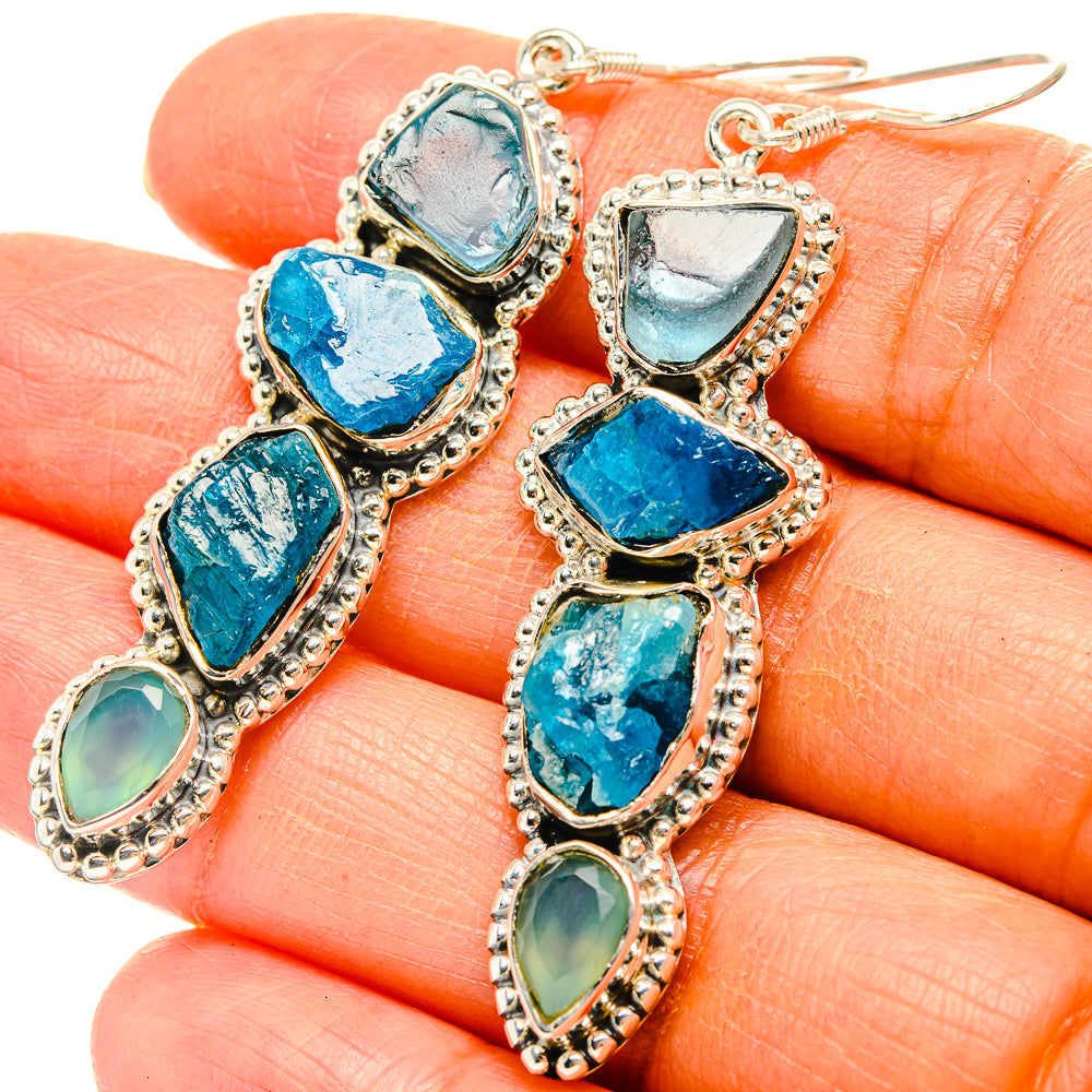 Apatite Earrings handcrafted by Anasilvercos - EARR429091