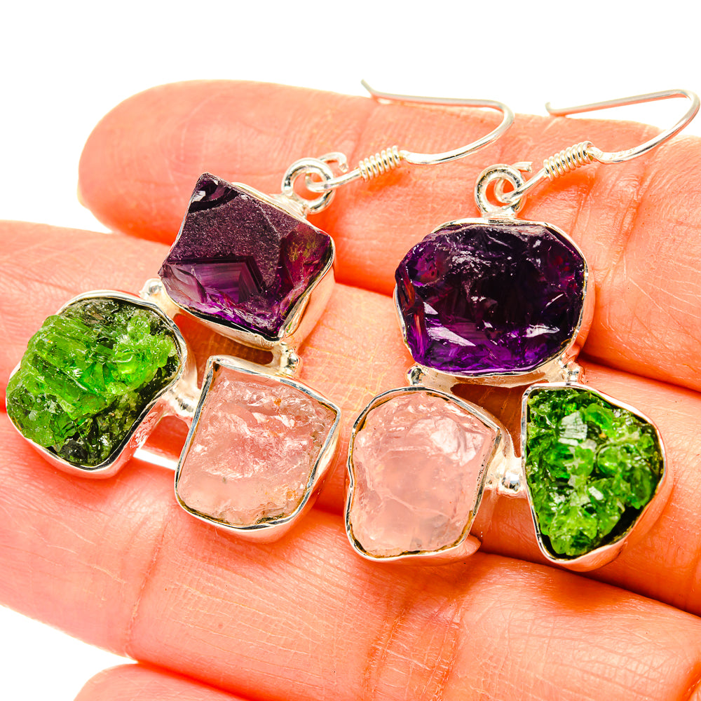 Amethyst Earrings handcrafted by Anasilvercos - EARR429092