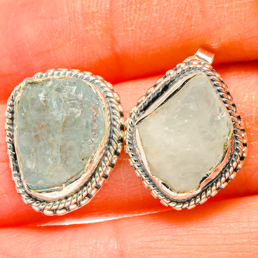 Aquamarine Earrings handcrafted by Anasilvercos - EARR429123