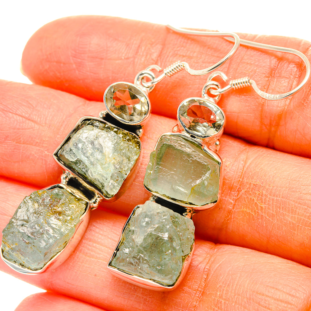 Aquamarine Earrings handcrafted by Anasilvercos - EARR429129