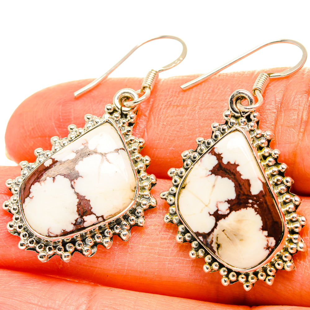Wild Horse Jasper Earrings handcrafted by Anasilvercos - EARR429131
