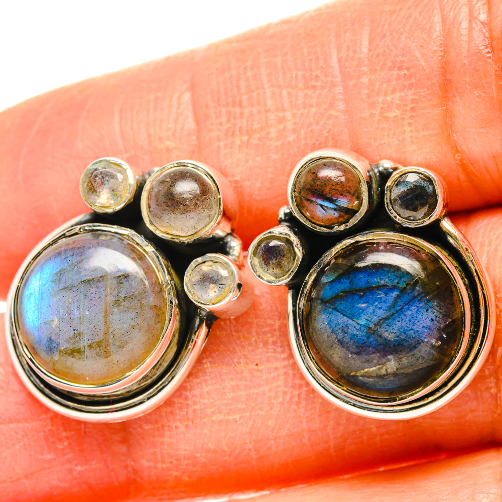 Labradorite Earrings handcrafted by Anasilvercos - EARR429136