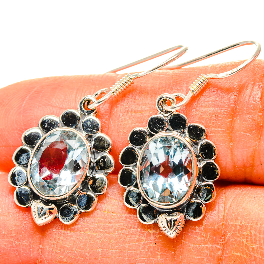 Blue Topaz Earrings handcrafted by Anasilvercos - EARR429139