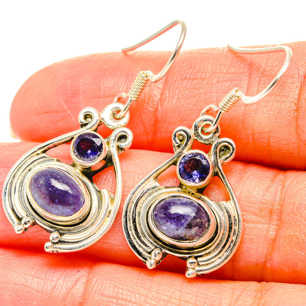 Tanzanite Earrings handcrafted by Anasilvercos - EARR429147