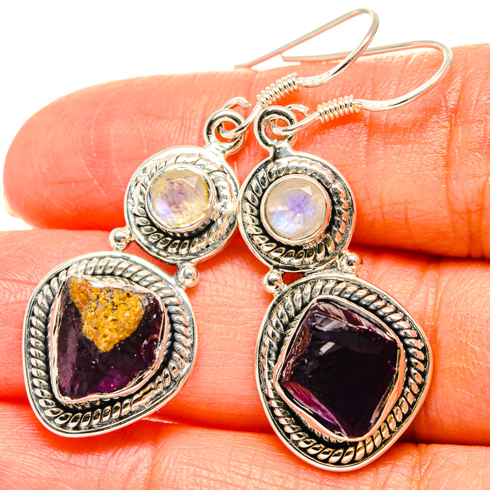 Amethyst Earrings handcrafted by Anasilvercos - EARR429155