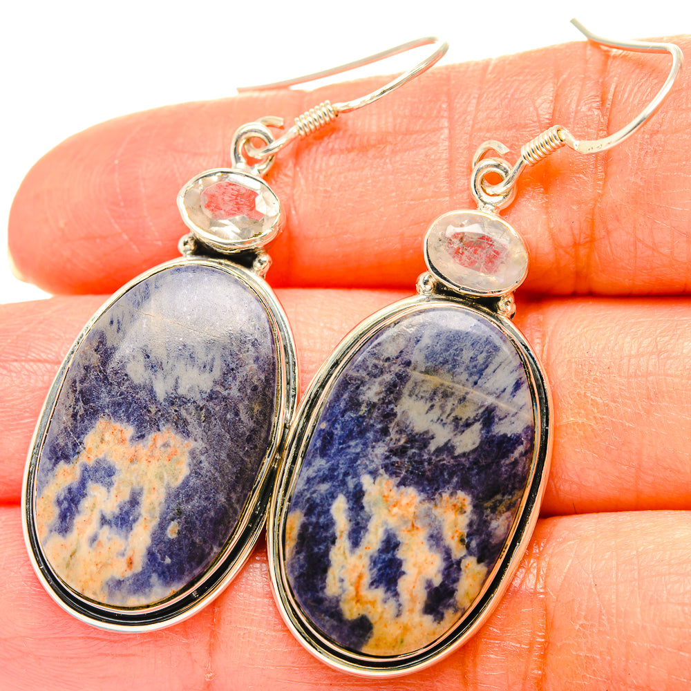 Sodalite Earrings handcrafted by Anasilvercos - EARR429166
