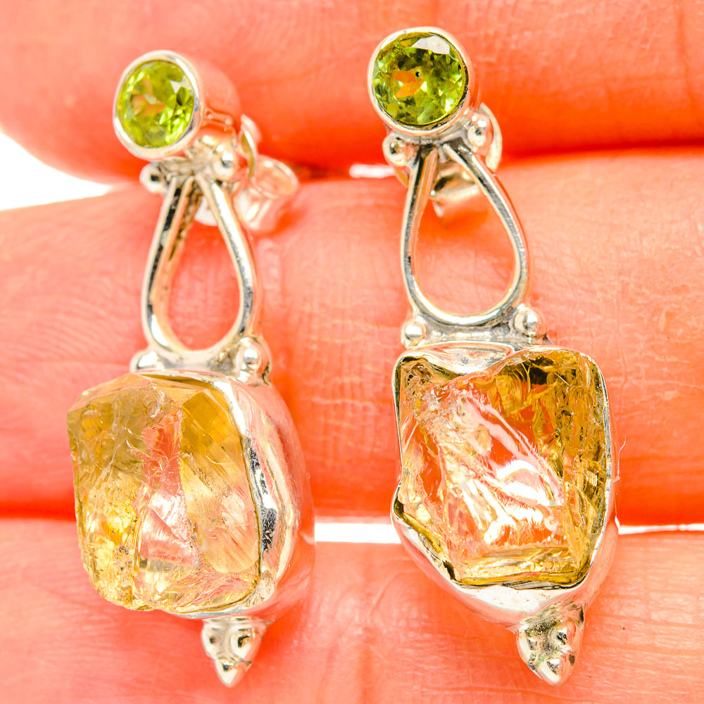 Citrine Earrings handcrafted by Anasilvercos - EARR429167