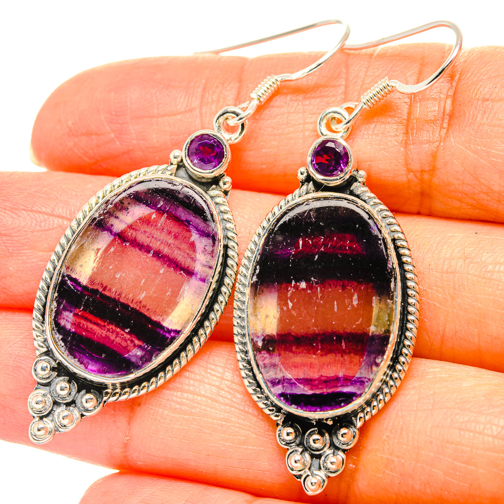 Fluorite Earrings handcrafted by Anasilvercos - EARR429185