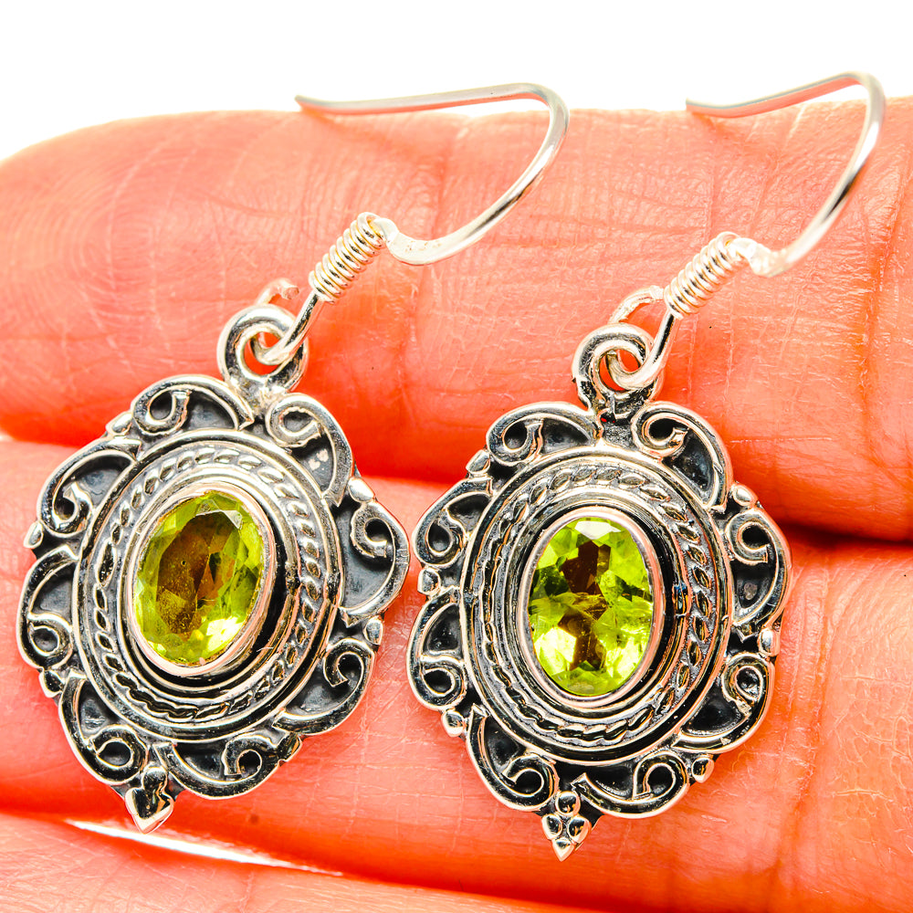 Peridot Earrings handcrafted by Anasilvercos - EARR429198