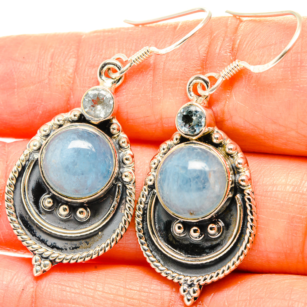 Aquamarine Earrings handcrafted by Anasilvercos - EARR429203
